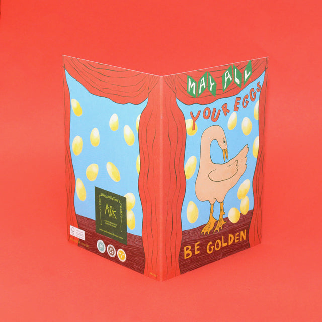 Golden Eggs A6 Greetings Card