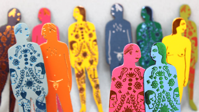 Tattooed Nudist Bookmarks