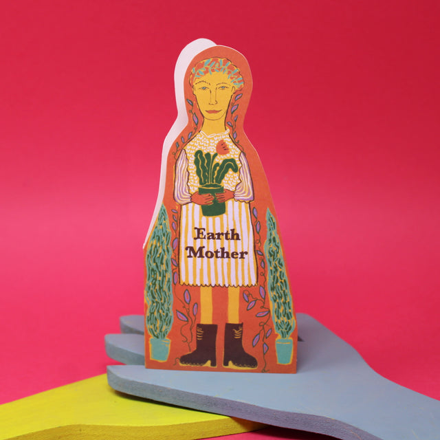 Earth Mother Shaped Greetings Card