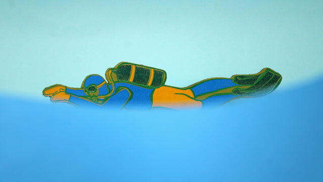 Scuba Diver Bookmark