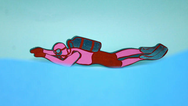 Scuba Diver Bookmark