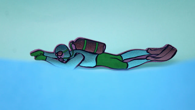 Scuba Diver Bookmark
