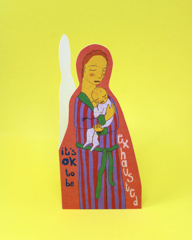 Exhausted Parent Greetings Card