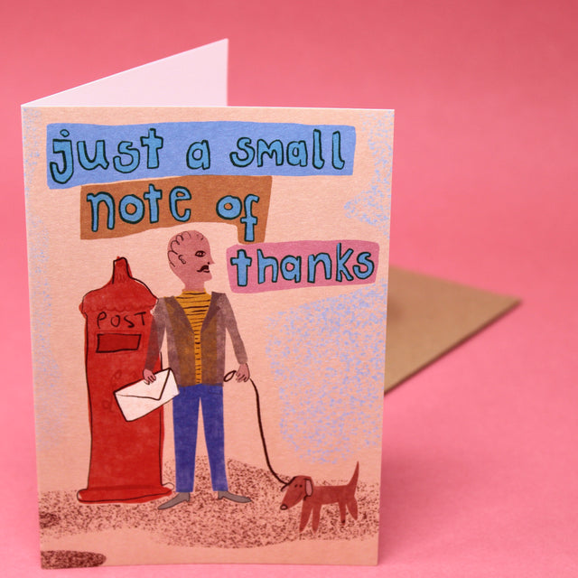 Just A Small Note Of Thanks Greetings Card