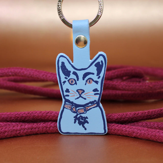 Tabby Cat Key Fob