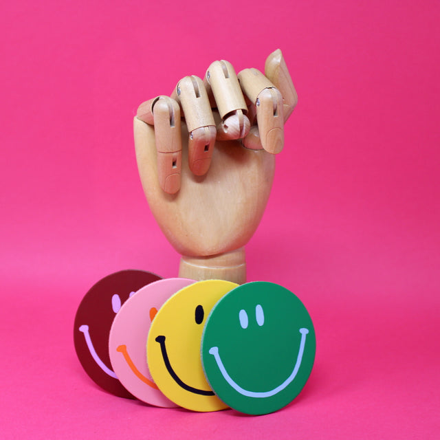 Happy Face Coaster - Single Coaster