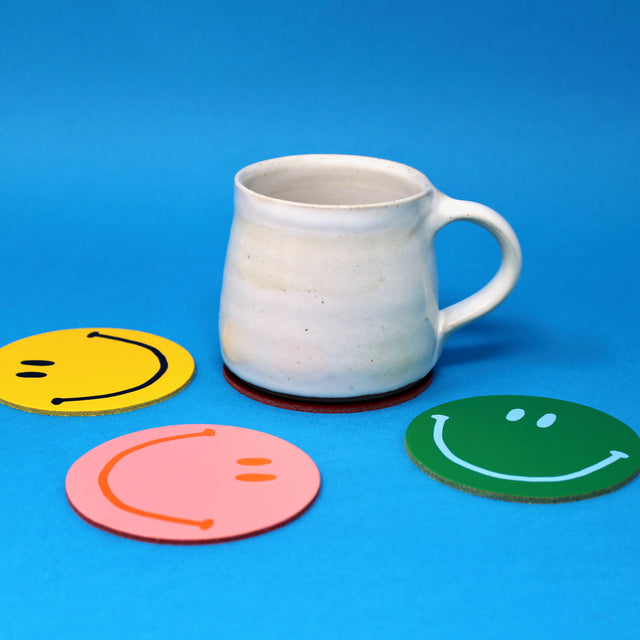 Happy Face Coaster - Single Coaster