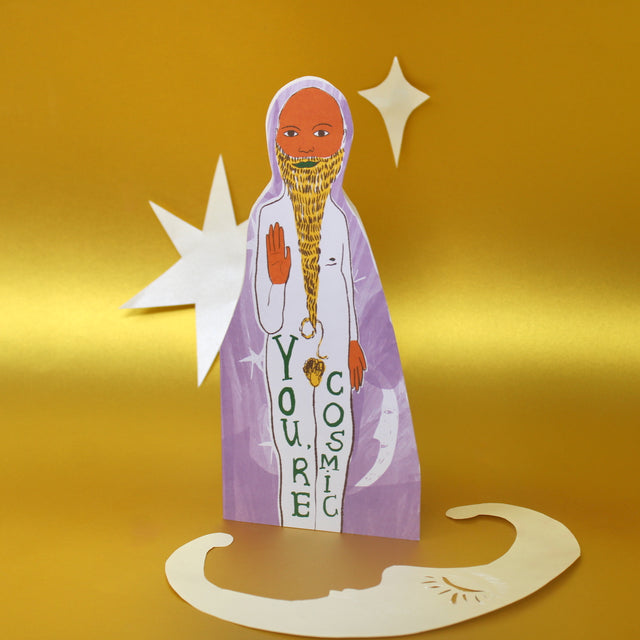 You're Cosmic Shaped Greetings Card