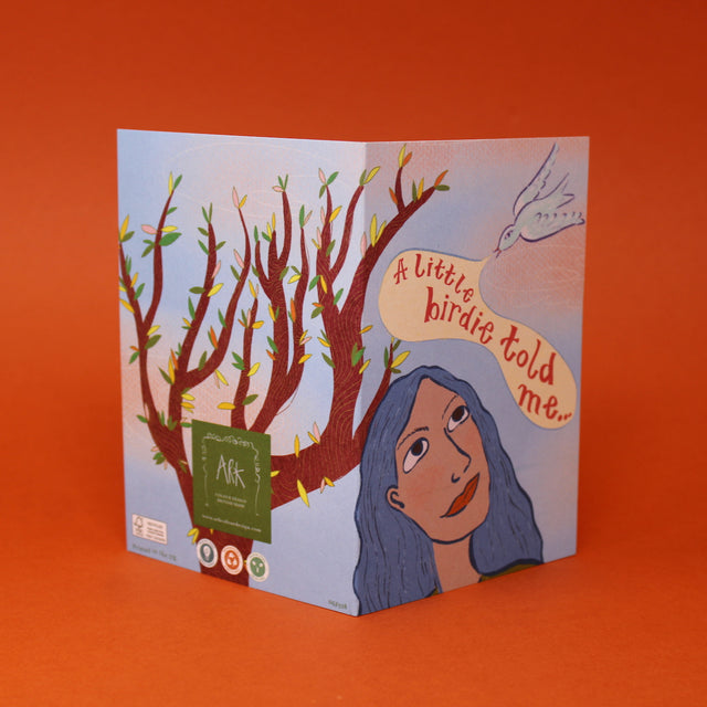 A Little Birdie Told Me A6 Greetings Card