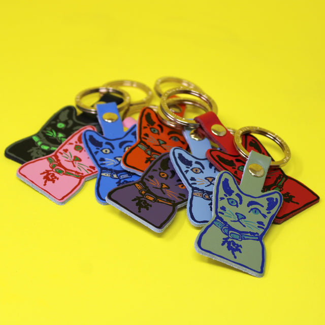 Tabby Cat Key Fob