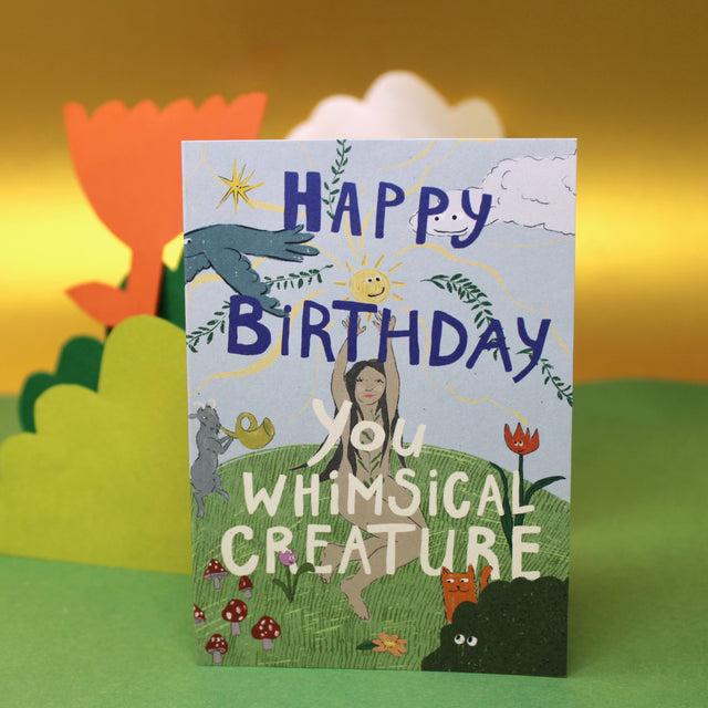 Whimsical Birthday A6 Greetings Card