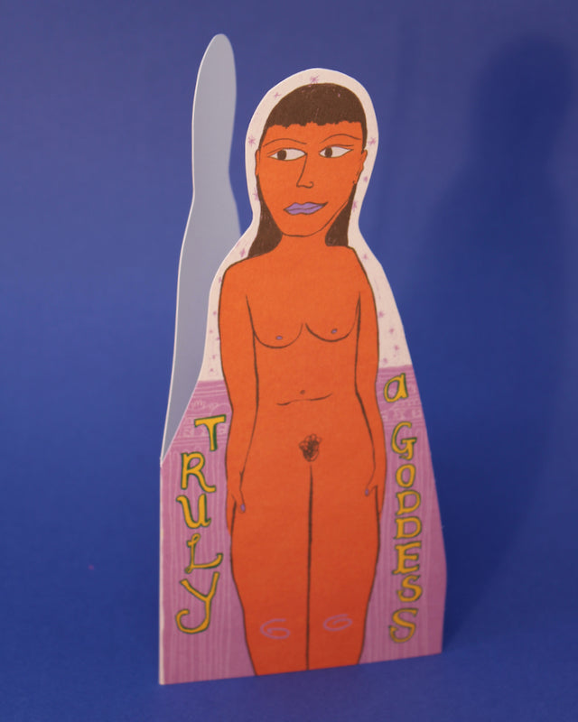 Goddess Shaped Greetings Card