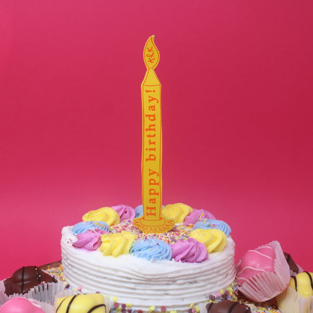 Birthday Candle Bookmark