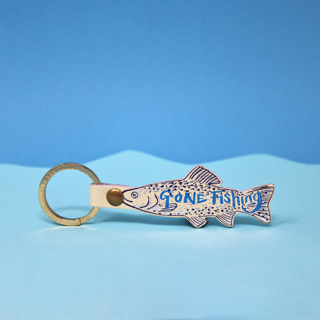 Gone Fishing Key Fob