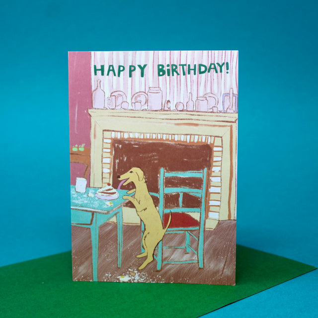 Happy Birthday Bad Dog A6 Greetings Card