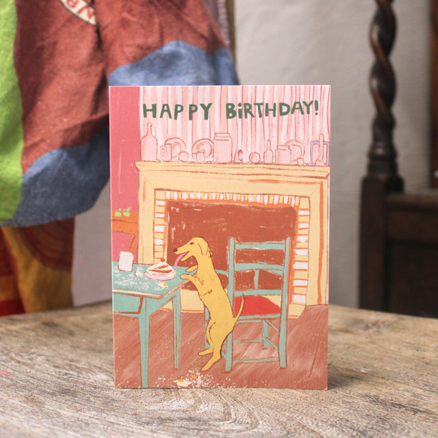 Happy Birthday Bad Dog A6 Greetings Card