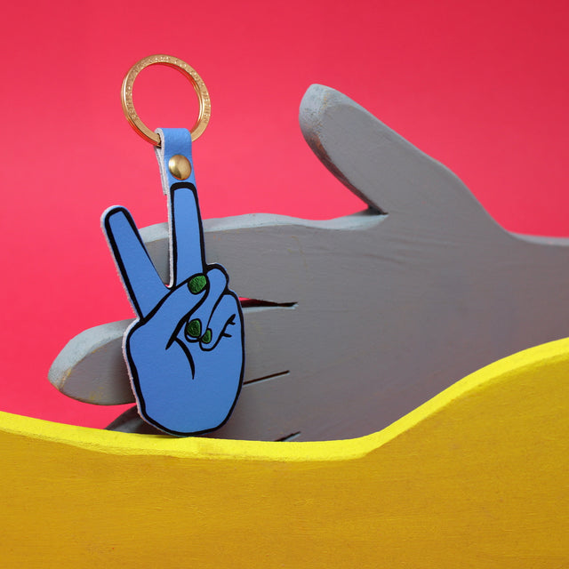 Peace Sign Key Fob