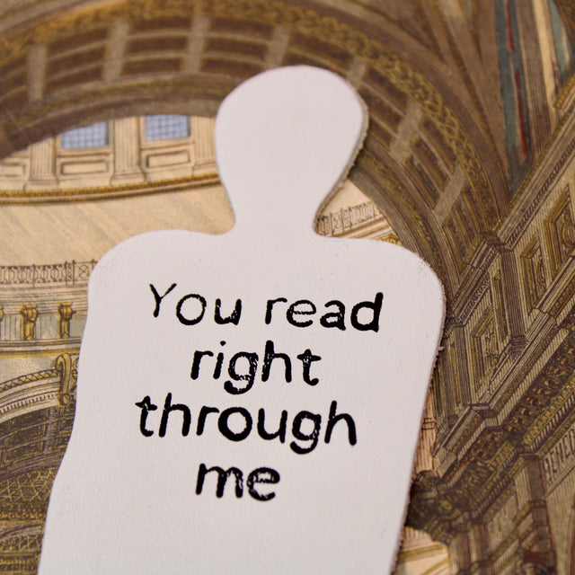 Skeleton Bookmark - You Read Right Through Me