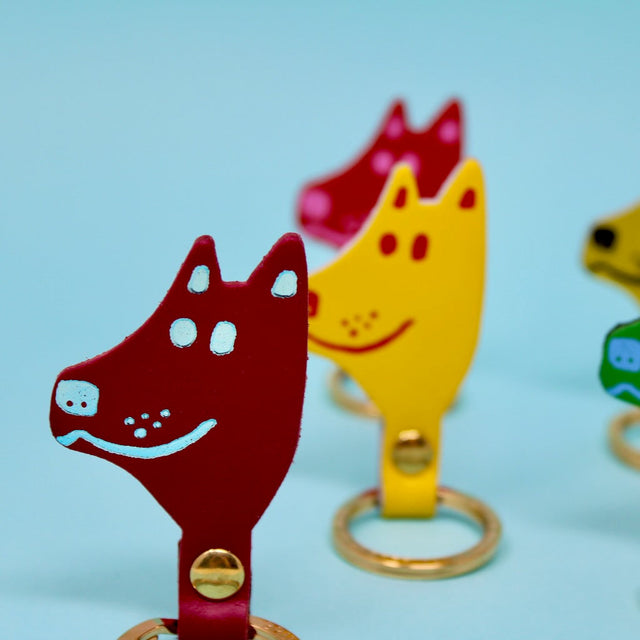 Dog Head Key Fob