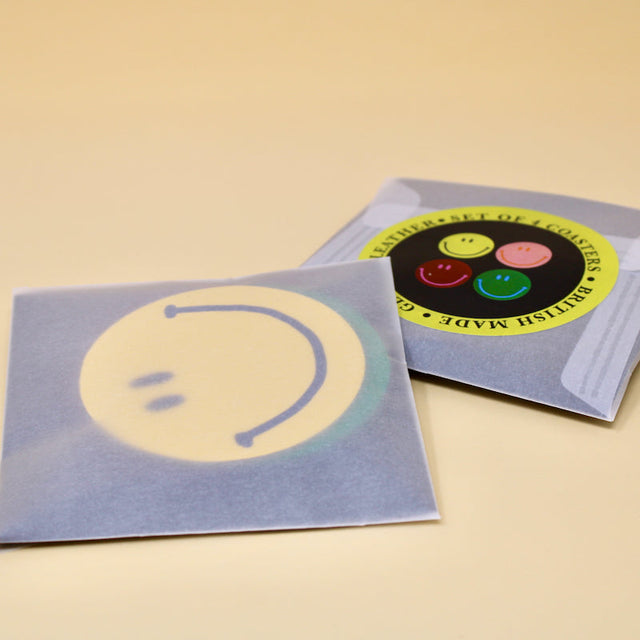 Happy Face Coasters - Set of 4