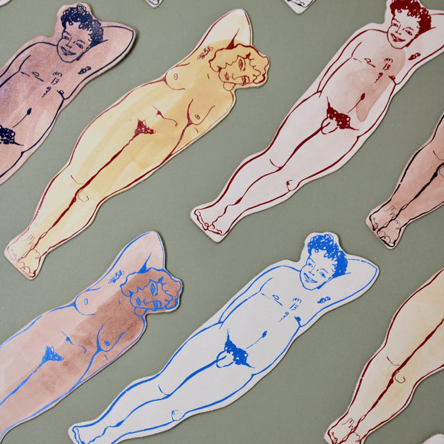 Relaxed Nude Bookmark