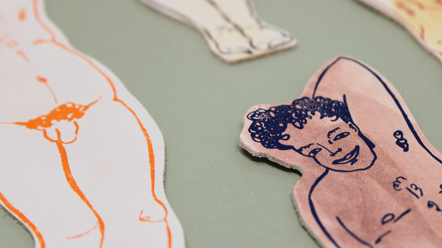 Relaxed Nude Bookmark