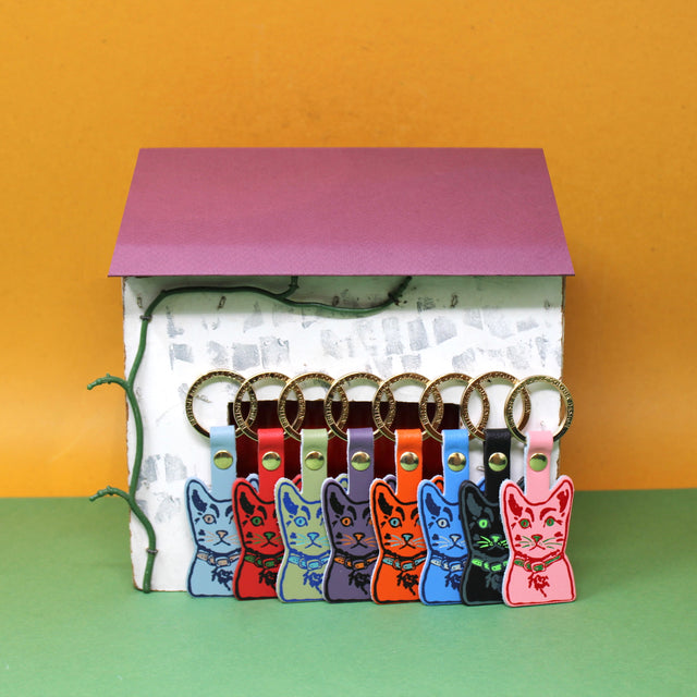 Tabby Cat Key Fob