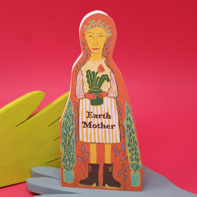 Earth Mother Shaped Greetings Card
