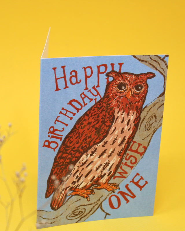 Happy Birthday Wise One Greetings Card