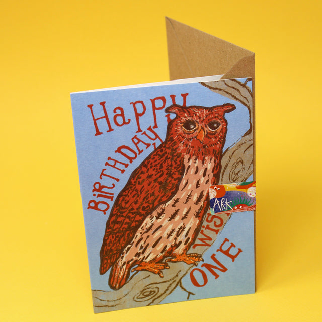 Happy Birthday Wise One Greetings Card