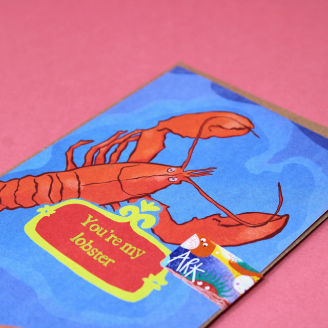 You're My Lobster Greetings Card