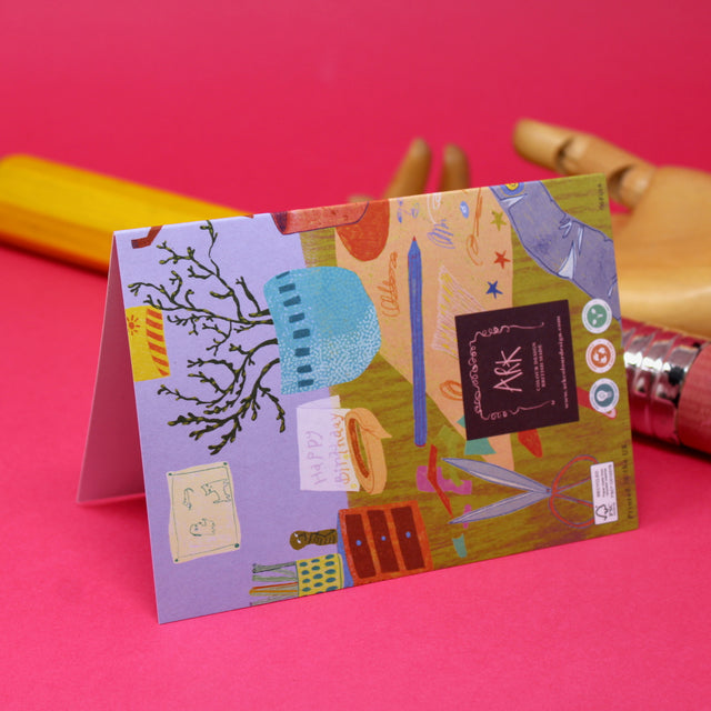 Artists Live Forever A6 Greetings Card