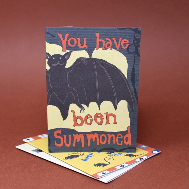 Bat A6 Greetings Card