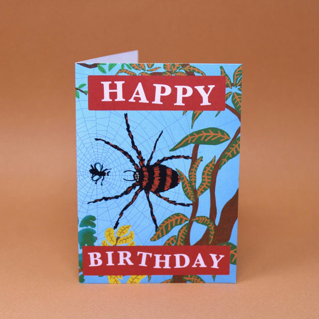 Birthday Spider A6 Greetings Card