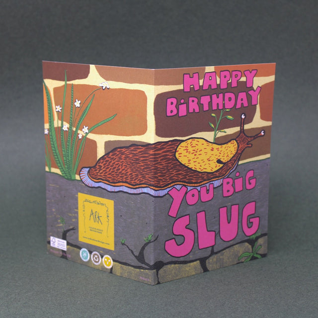 Big Birthday Slug A6 Greetings Card