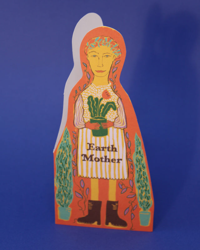 Earth Mother Shaped Greetings Card