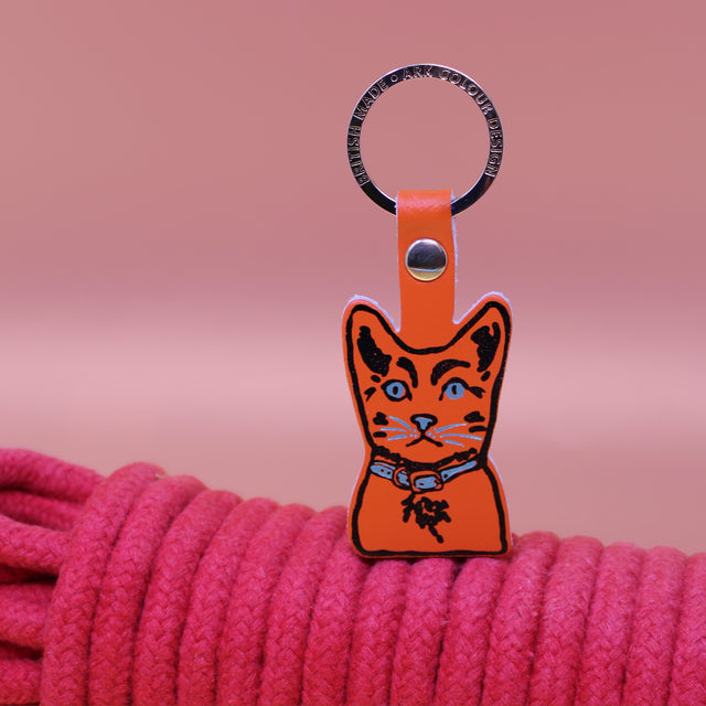 Tabby Cat Key Fob