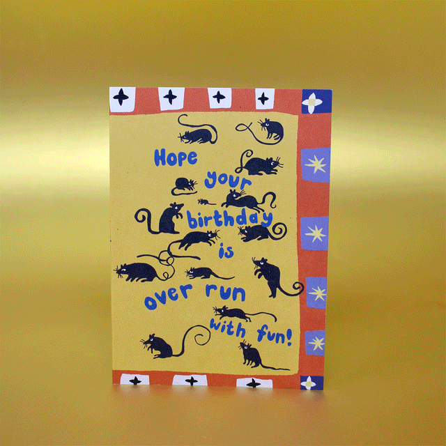 Overrun With Fun A6 Greetings Card