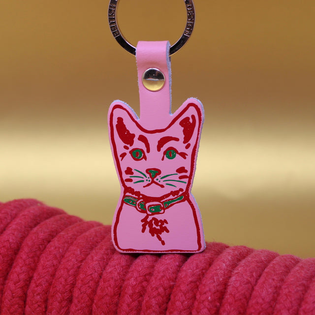 Tabby Cat Key Fob
