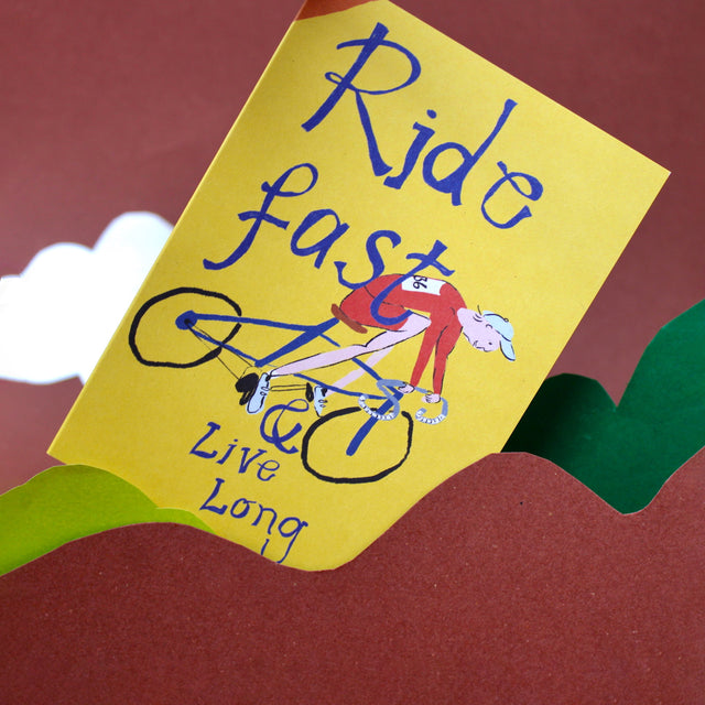 Ride Fast A6 Greetings Card