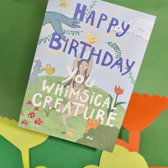 Whimsical Birthday A6 Greetings Card