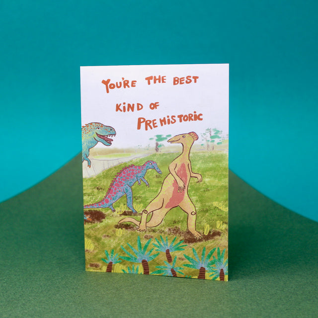 Prehistoric Birthday Card A6 Greetings Card