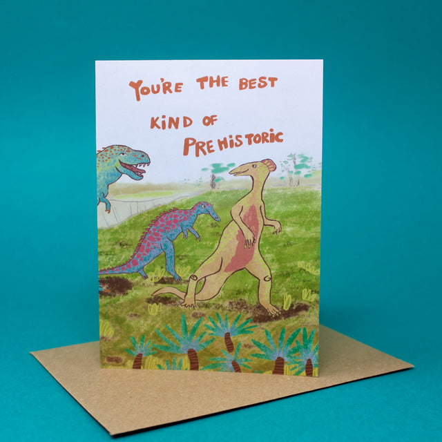 Prehistoric Birthday Card A6 Greetings Card