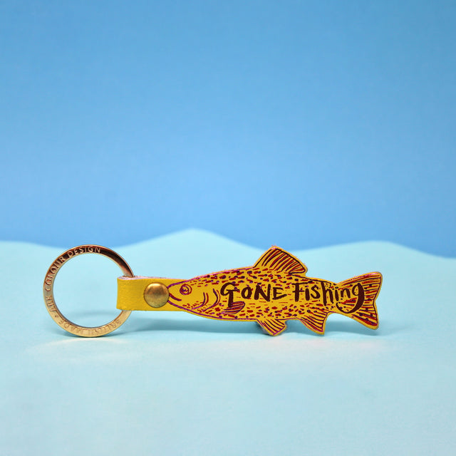 Gone Fishing Key Fob