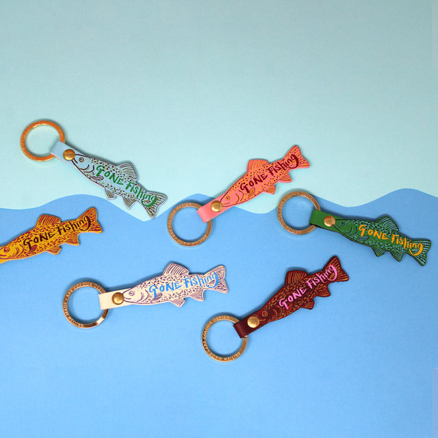 Gone Fishing Key Fob