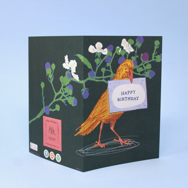 Happy Birthday Bird A6 Greetings Card