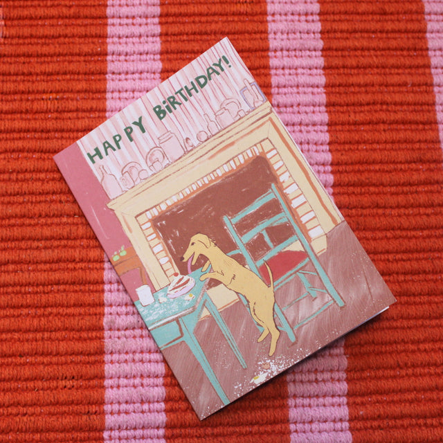 Happy Birthday Bad Dog A6 Greetings Card