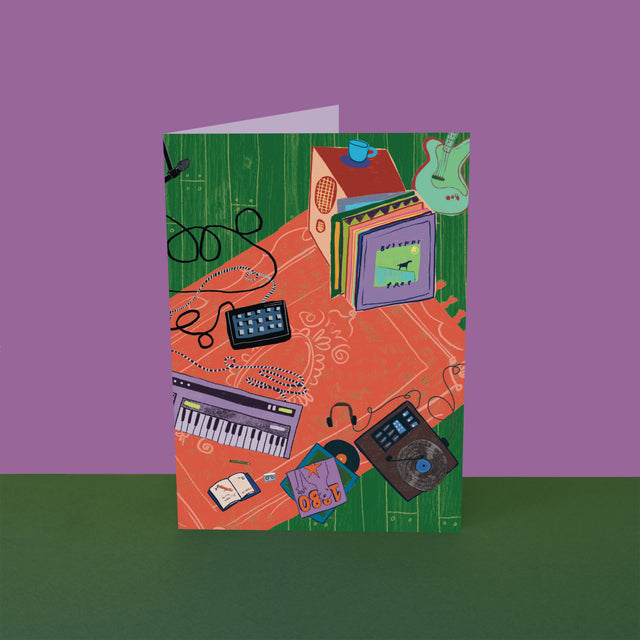 Messy Musician A6 Greetings Card