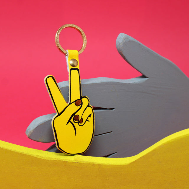 Peace Sign Key Fob