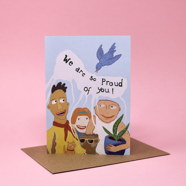 We Are So Proud Of You A6 Greetings Card